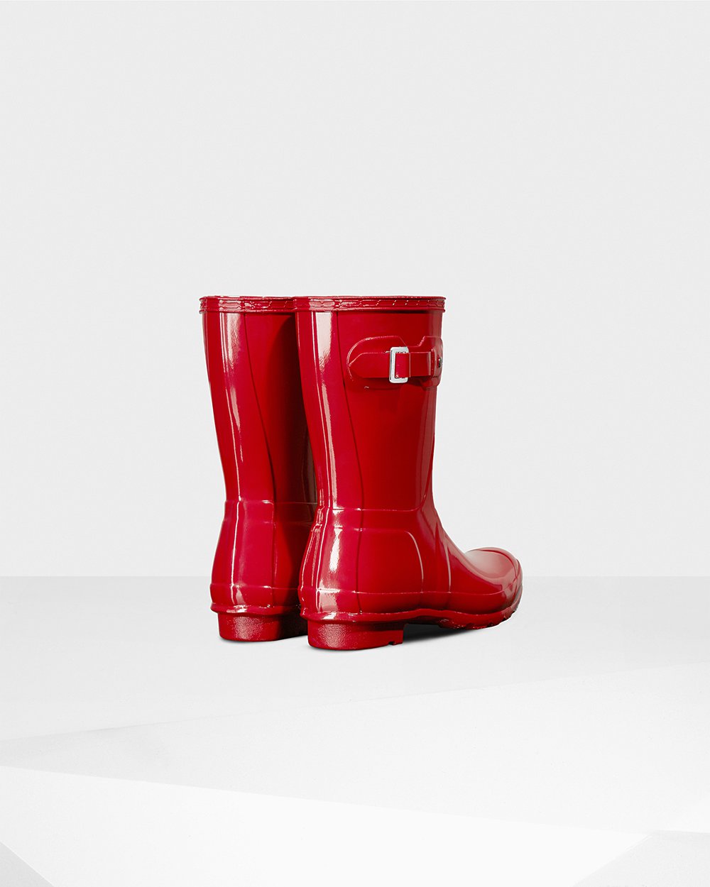 Women Hunter Original Gloss | Short Rain Boots Red | NZ-12780-EXOD